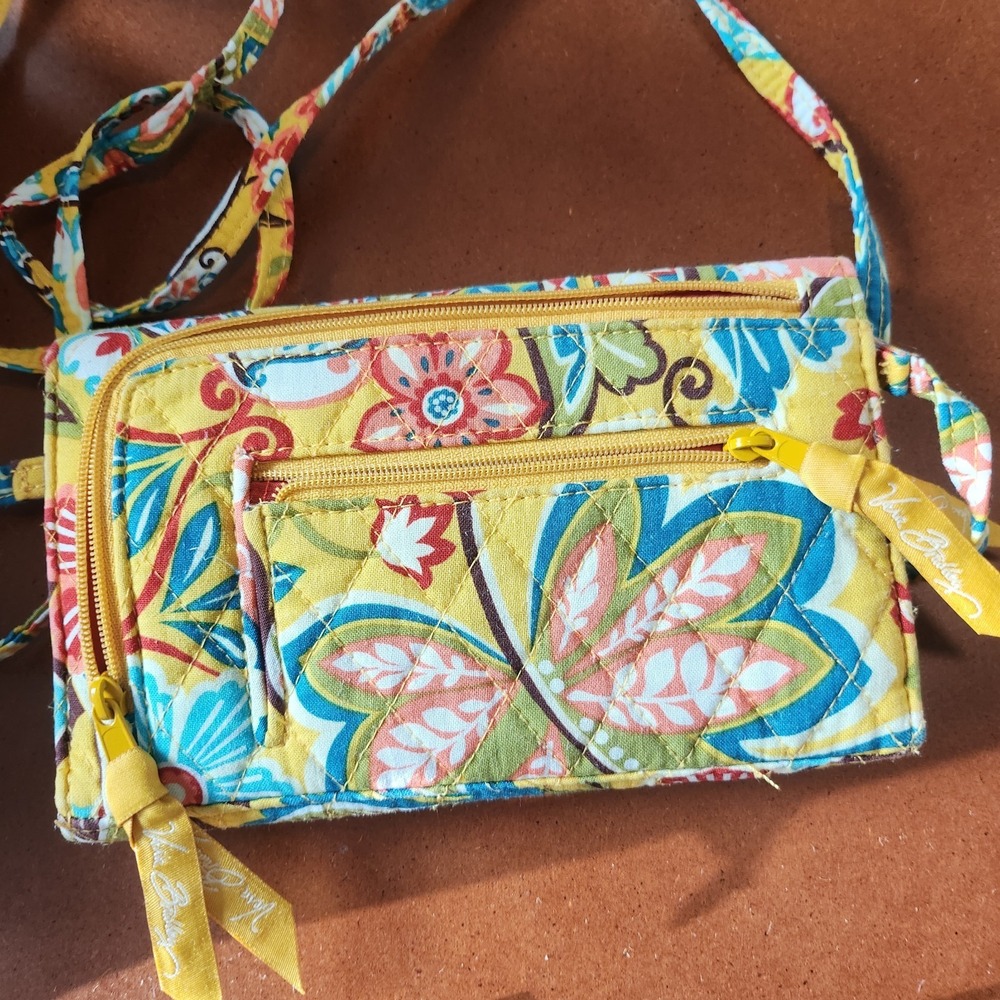 Vera Bradley Retired 4 pc Provencal Medium and Small Crossbody Wallet Coin Purse - Picture 7 of 8